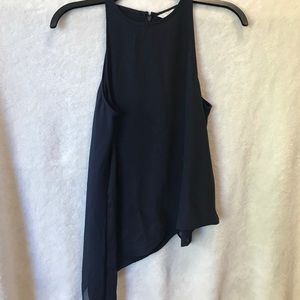 Sleeveless Size 4 Navy Blue H&M Blouse